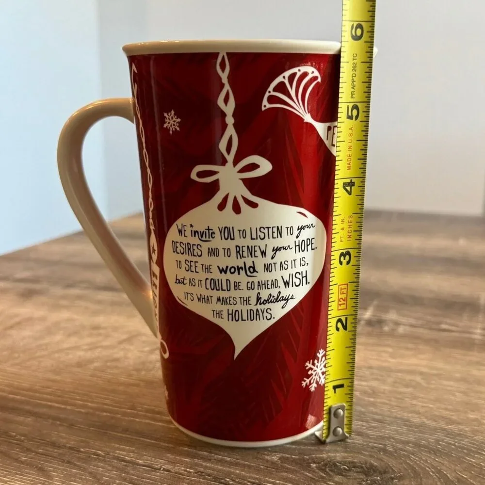 2009 Starbucks Christmas Holiday Coffee Cup Mug.